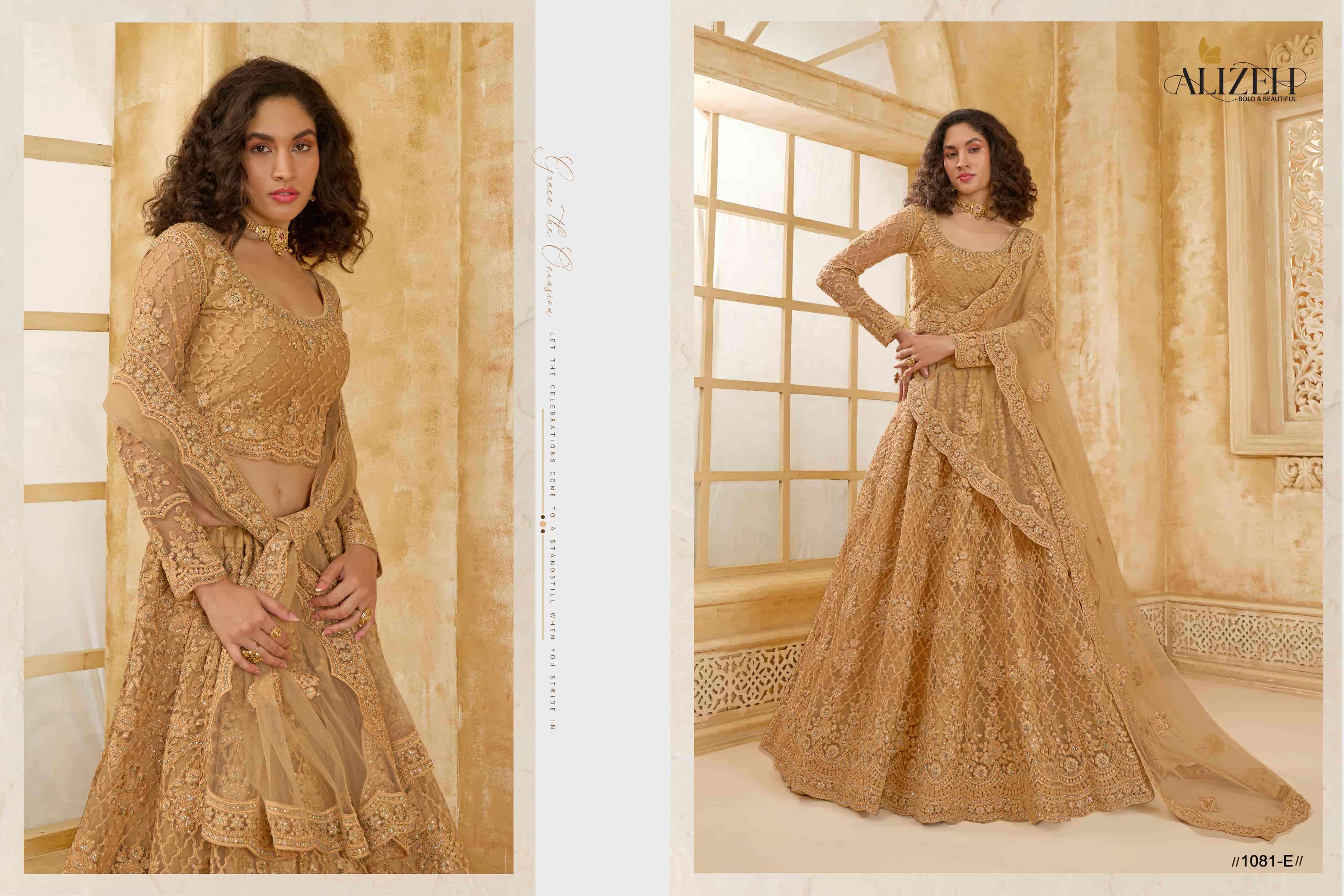 ALIZEH THE WHITE BRIDE VOL 2 COLORS BRIDE LEHNGA WHOLESALER 