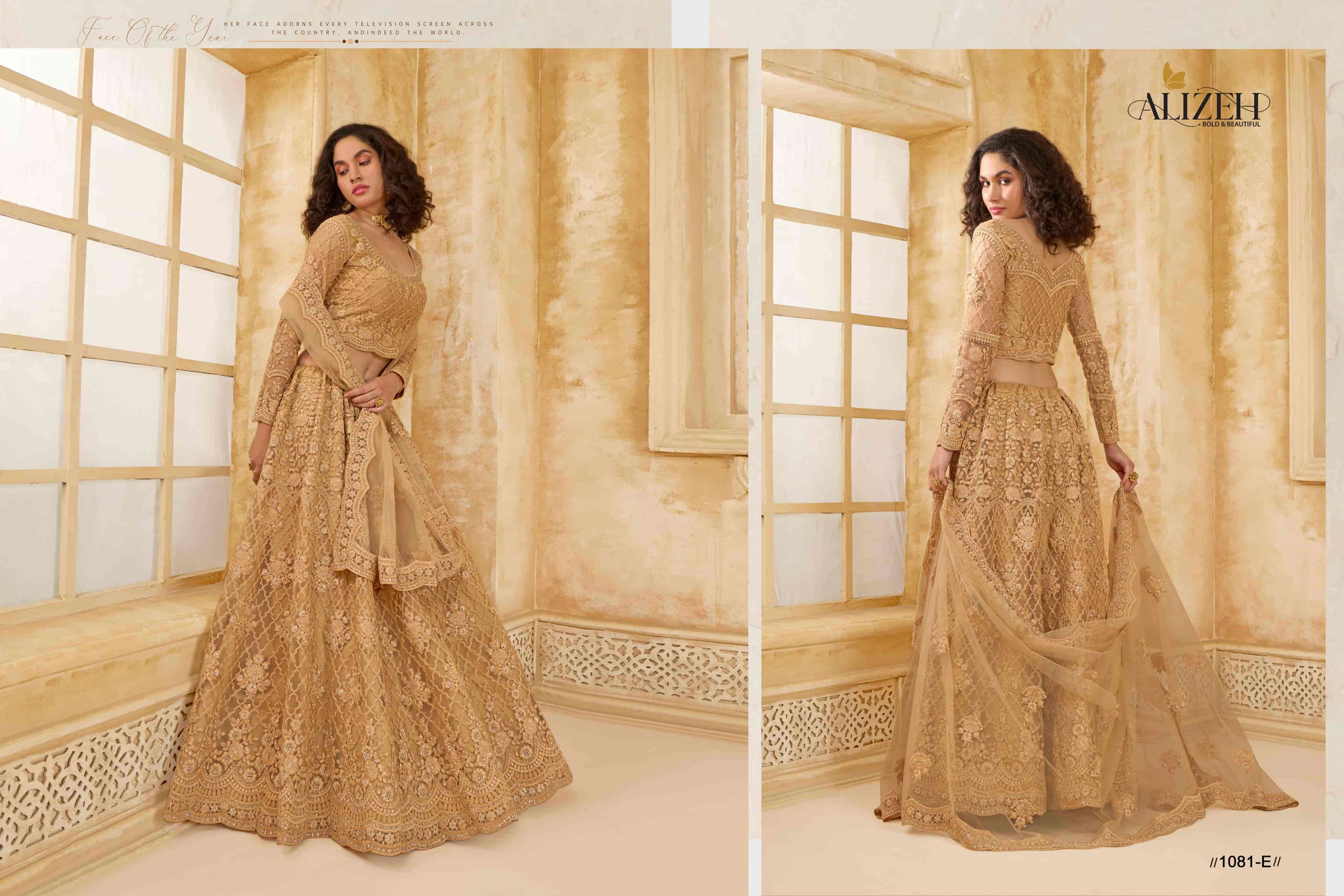 ALIZEH THE WHITE BRIDE VOL 2 COLORS BRIDE LEHNGA WHOLESALER 