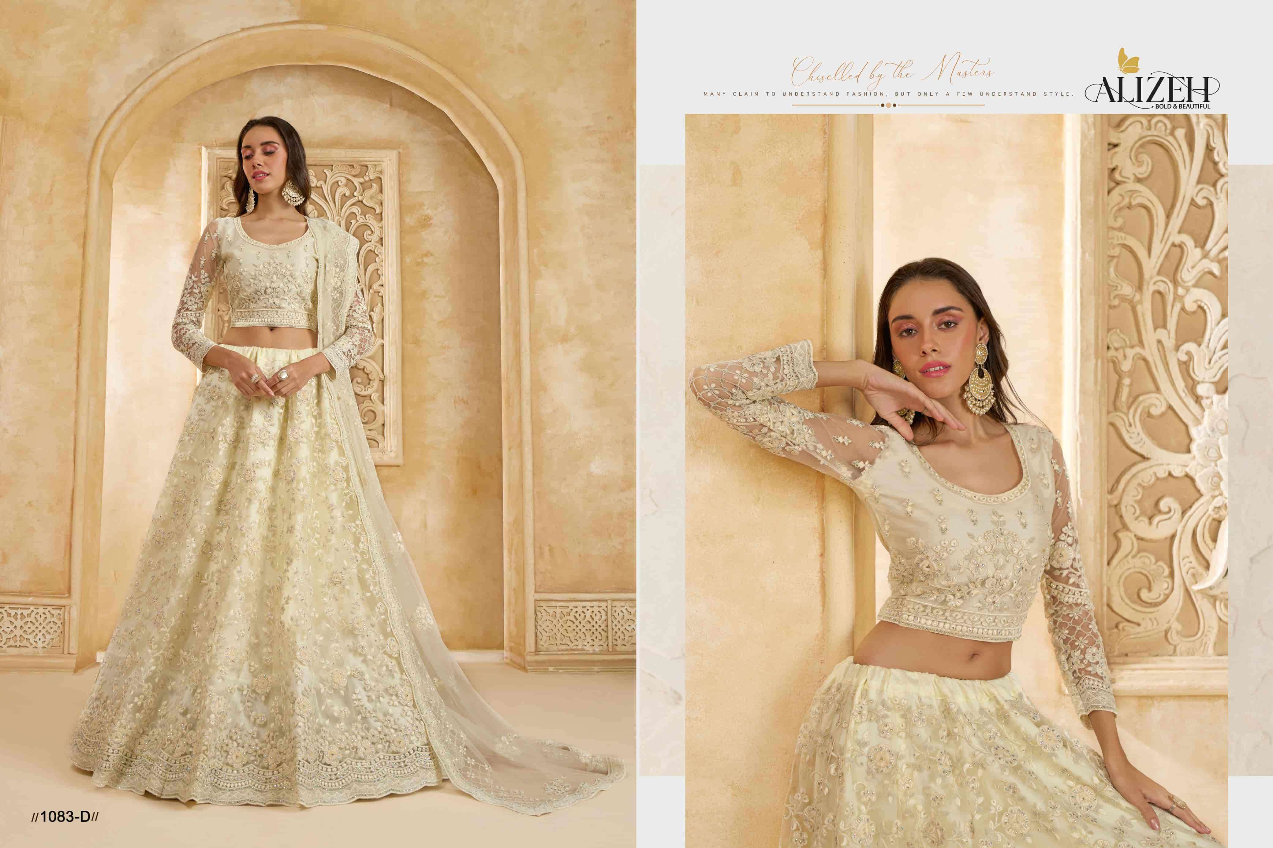 ALIZEH THE WHITE BRIDE VOL 2 COLORS BRIDE LEHNGA WHOLESALER 