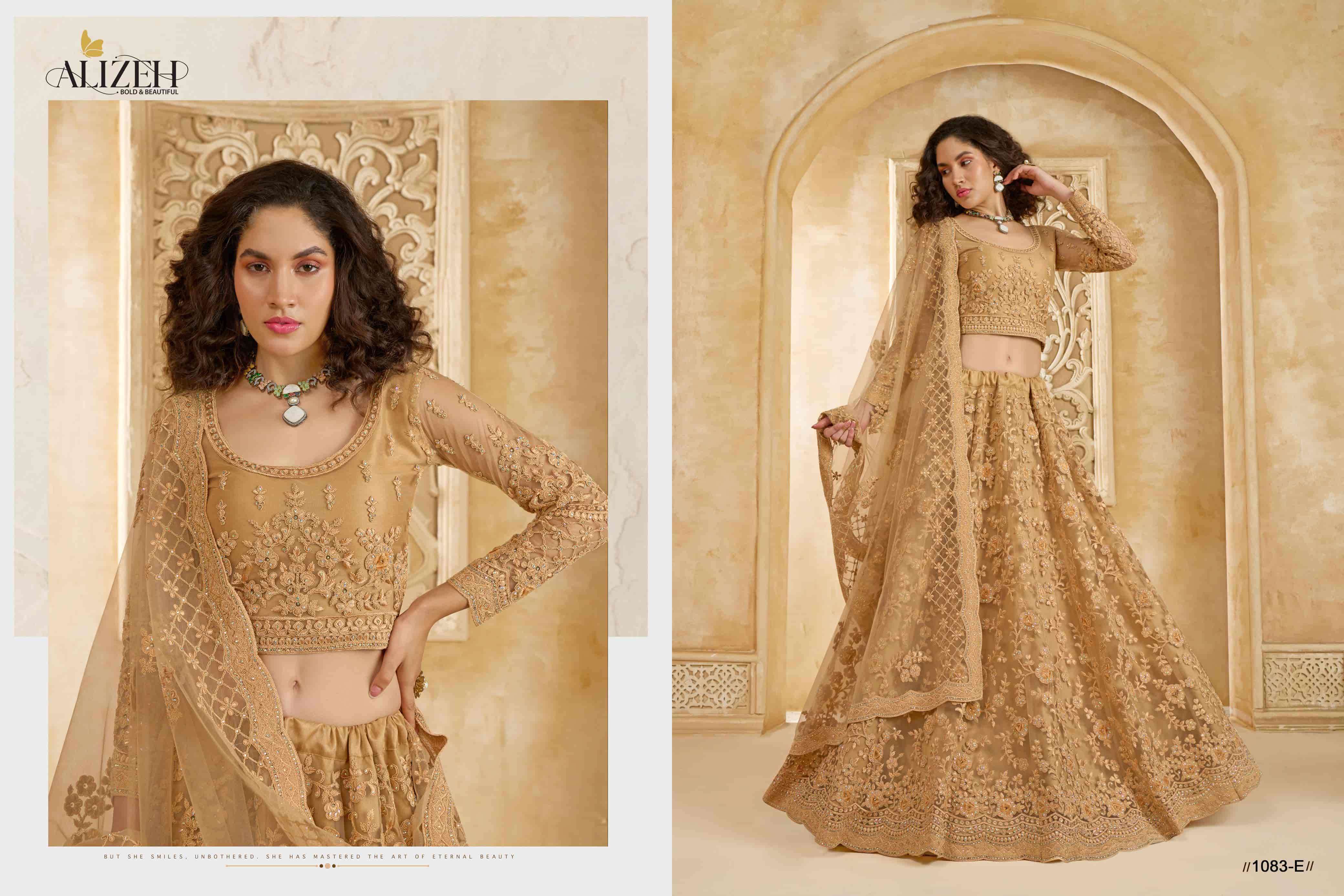 ALIZEH THE WHITE BRIDE VOL 2 COLORS BRIDE LEHNGA WHOLESALER 