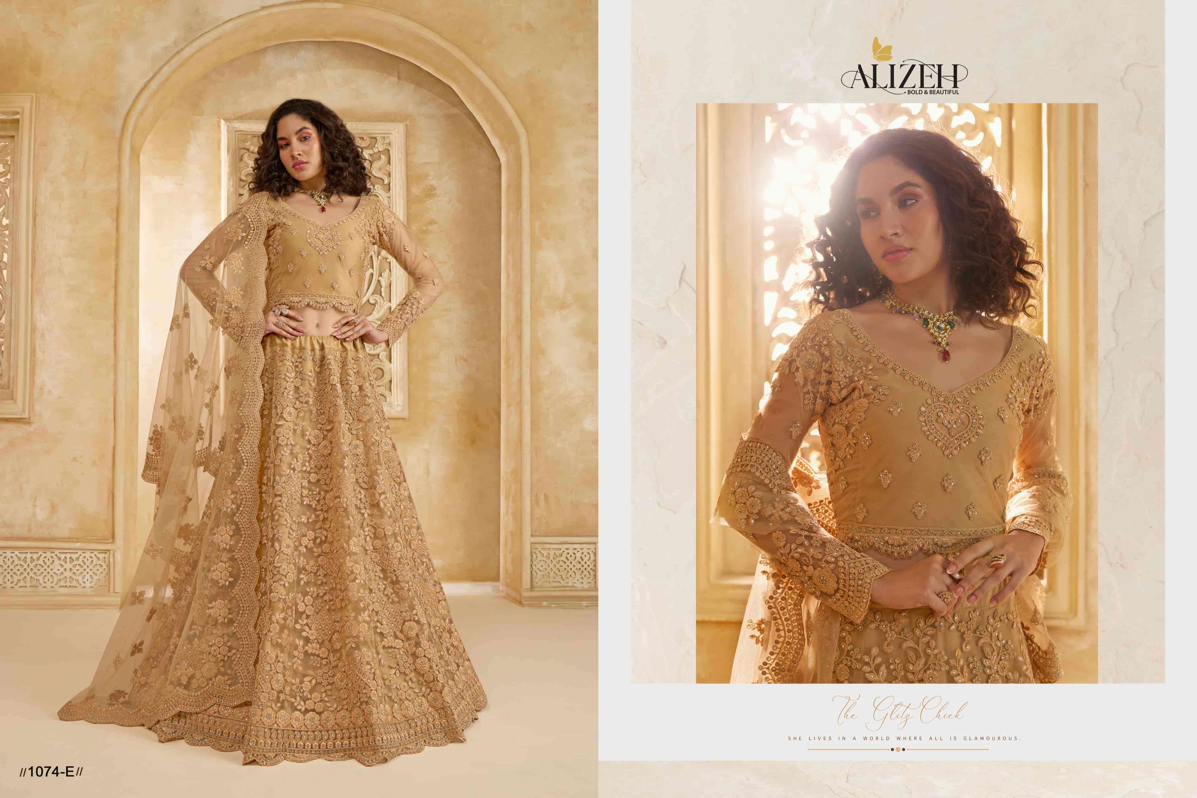 ALIZEH THE WHITE BRIDE VOL 2 COLORS BRIDE LEHNGA WHOLESALER 