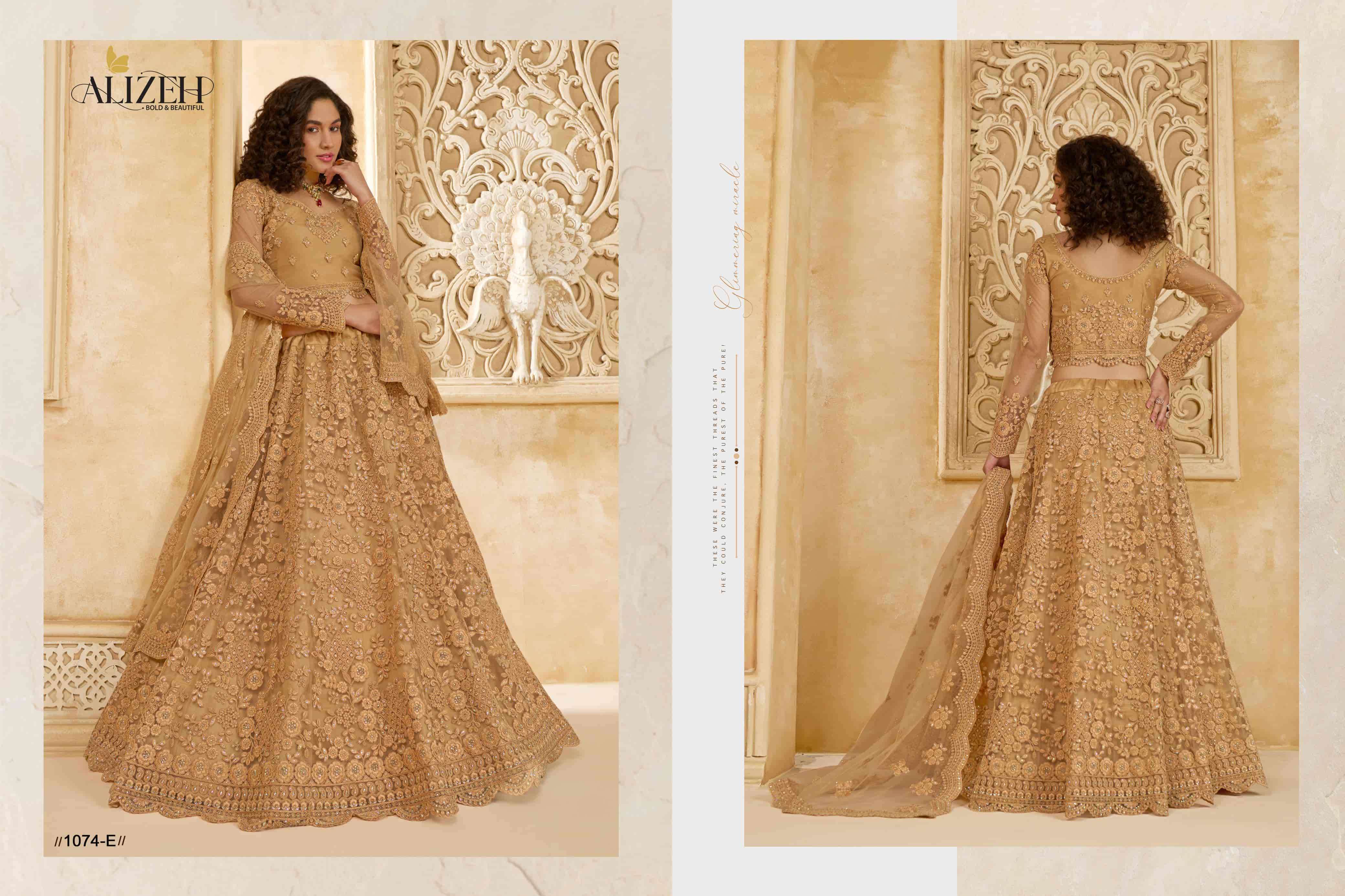 ALIZEH THE WHITE BRIDE VOL 2 COLORS BRIDE LEHNGA WHOLESALER 