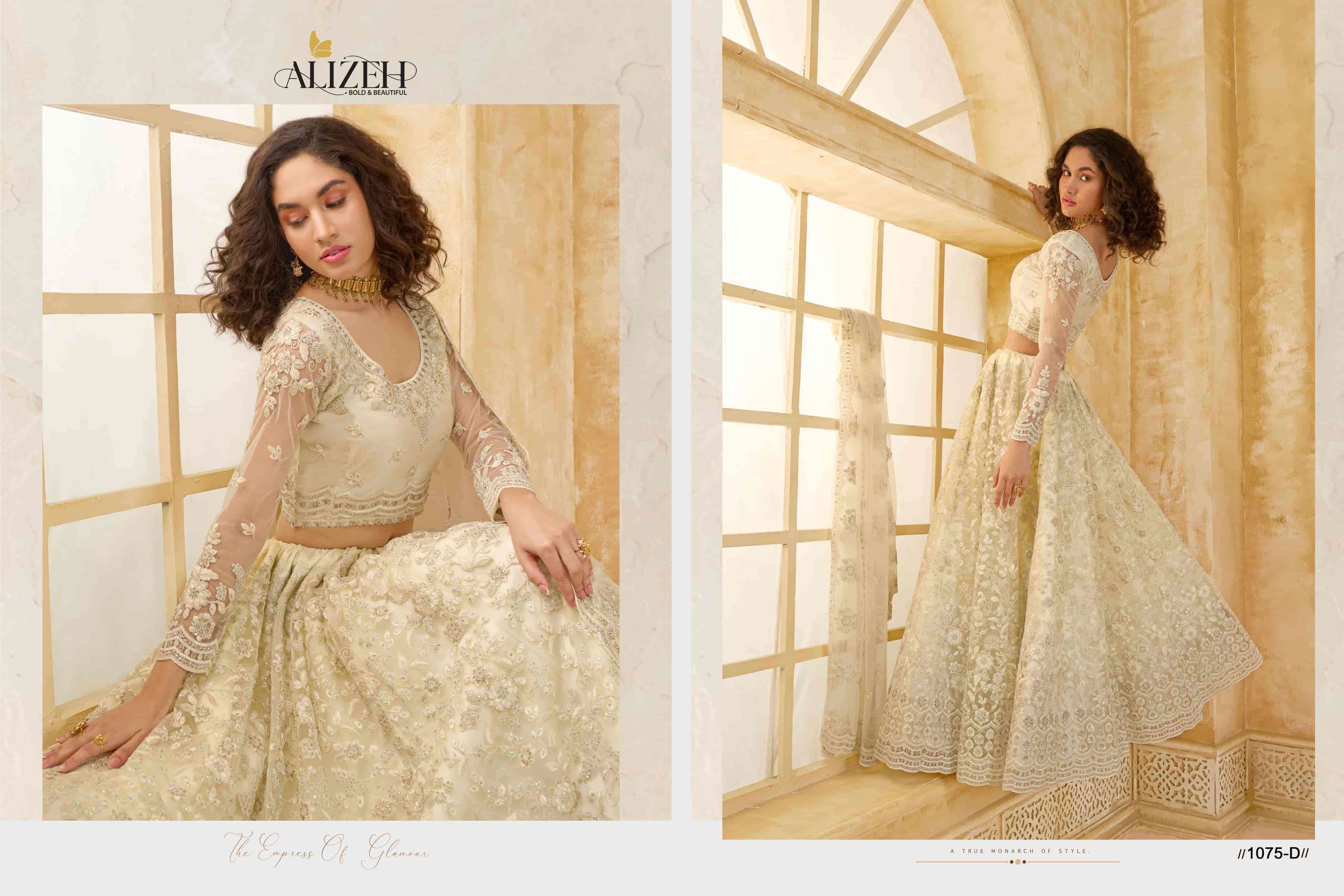 ALIZEH THE WHITE BRIDE VOL 2 COLORS BRIDE LEHNGA WHOLESALER 