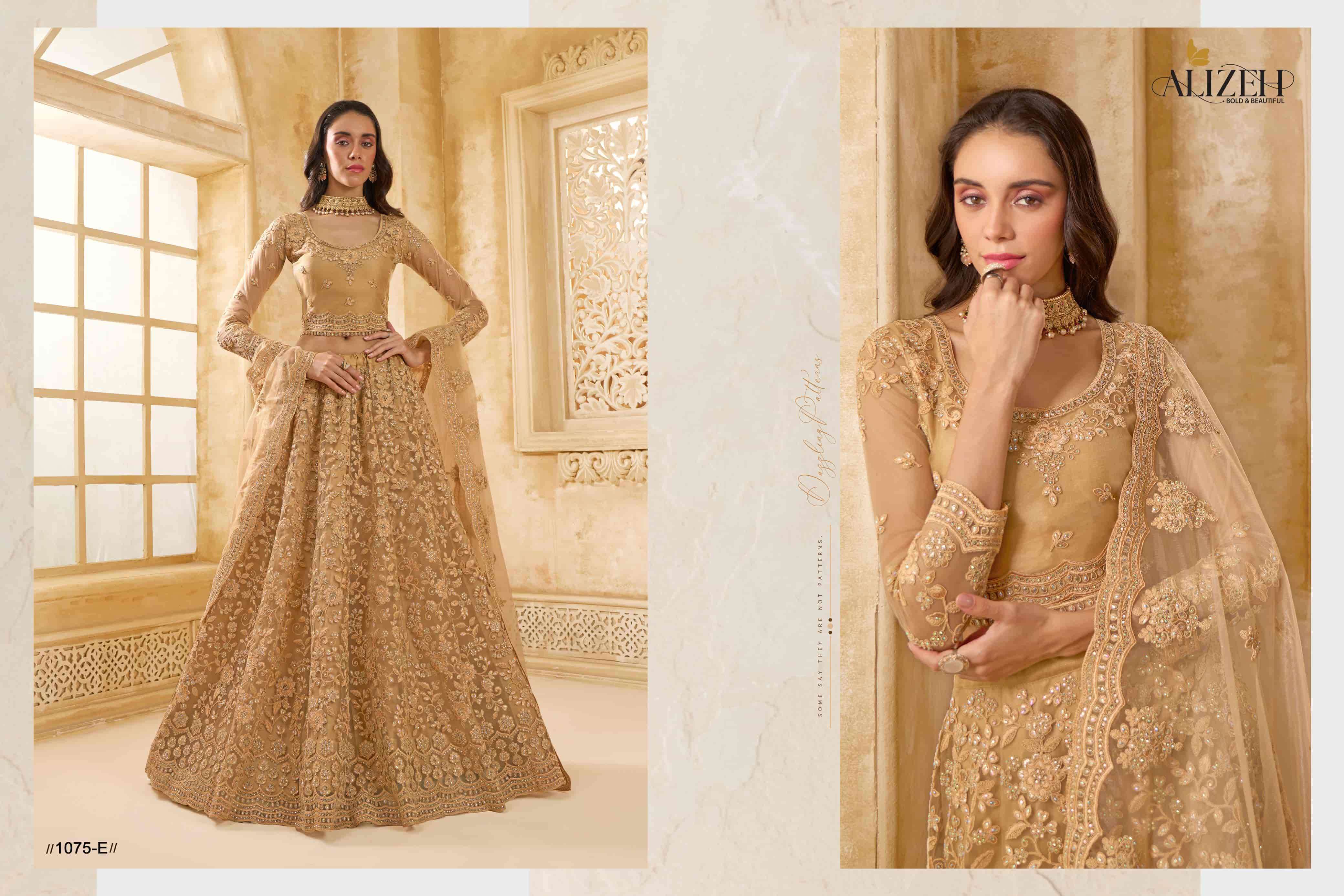 ALIZEH THE WHITE BRIDE VOL 2 COLORS BRIDE LEHNGA WHOLESALER 