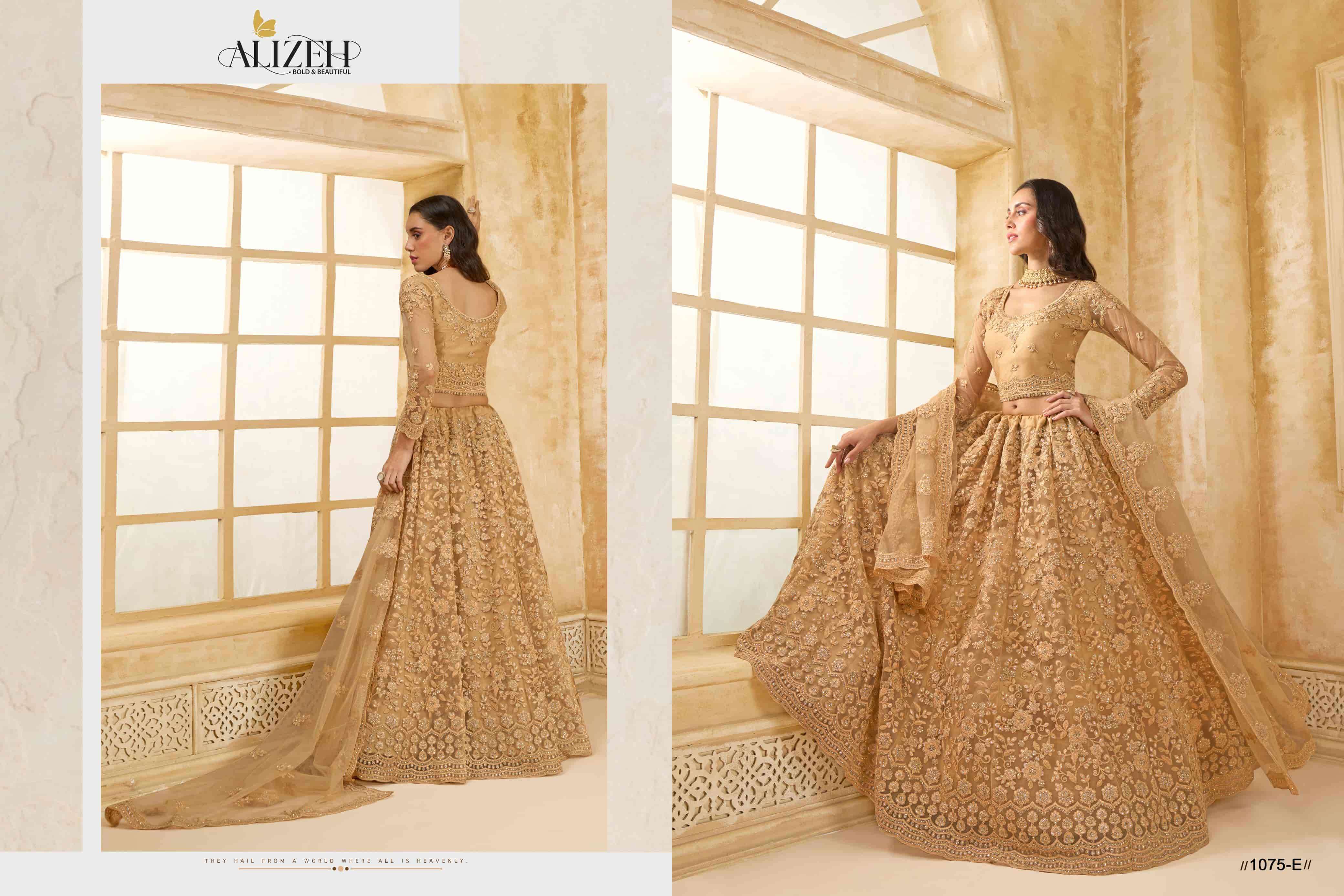 ALIZEH THE WHITE BRIDE VOL 2 COLORS BRIDE LEHNGA WHOLESALER 