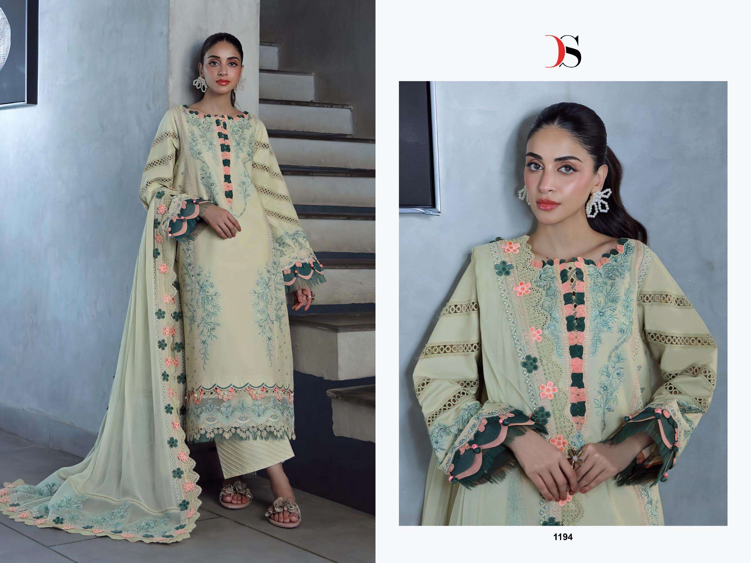 DEEPSY SUIT ELAN LAWN 25 3 PAKISTANI SUIT CATALOGUE WHOLESALER 