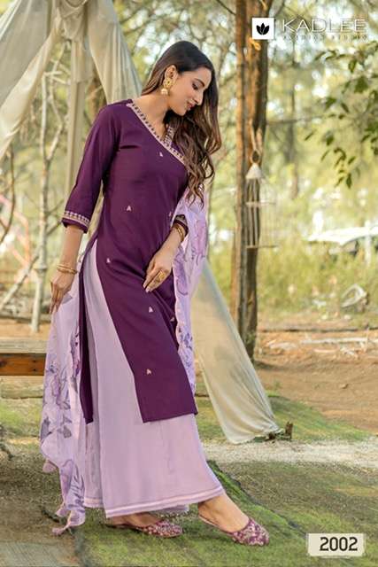 KADLEE RANISA VISCOSE HANDWORK KURTI CATALOGUE 2025