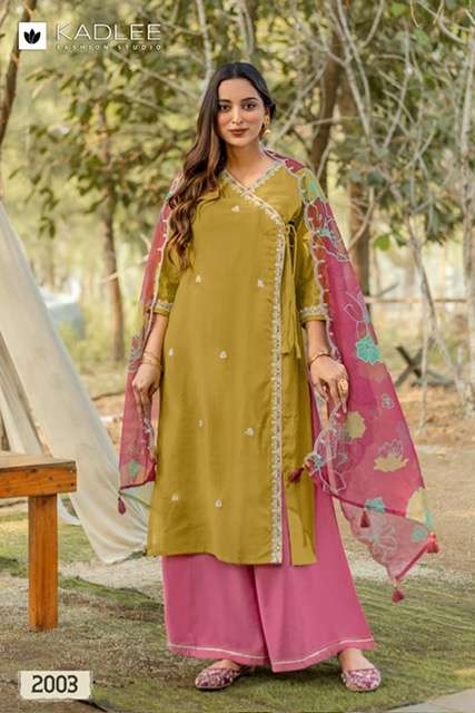 KADLEE RANISA VISCOSE HANDWORK KURTI CATALOGUE 2025