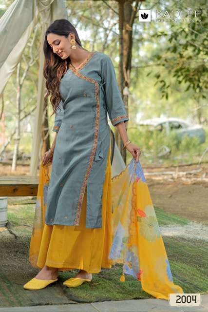 KADLEE RANISA VISCOSE HANDWORK KURTI CATALOGUE 2025