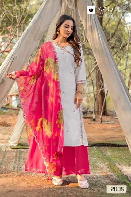 KADLEE RANISA VISCOSE HANDWORK KURTI CATALOGUE 2025
