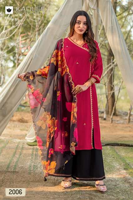 KADLEE RANISA VISCOSE HANDWORK KURTI CATALOGUE 2025