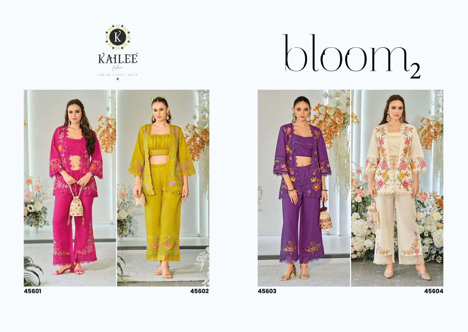 KAILEE FASHION BLOOM VOL 2 PURE VISCOSE CORD SET COLLECTION WHOLESALER 2025