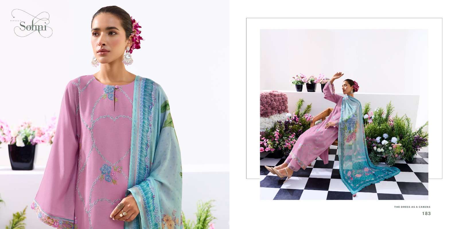 KIMORA SOHNI HEART FANCY MUSLIN LADIES SUIT CATALOGUE 2025