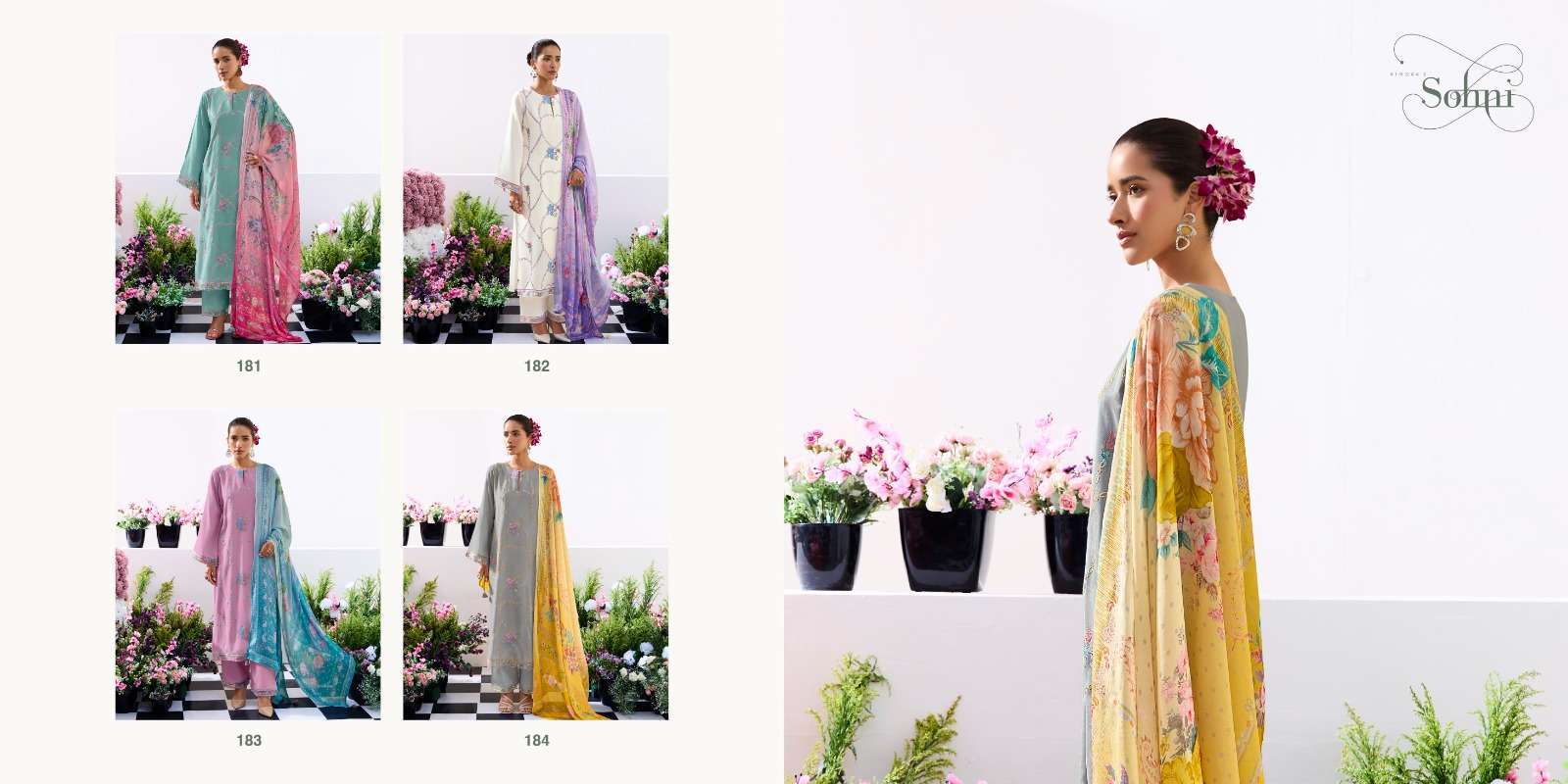 KIMORA SOHNI HEART FANCY MUSLIN LADIES SUIT CATALOGUE 2025
