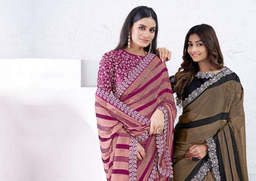 MAHOTSAV NORITA SWARAA 44001 TO 44017 SILK SAREE EXPORTER NOR