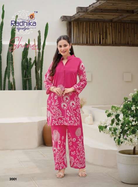 RADHIKA LIFESTYLE SHINE VOL 2 PURE COTTON CORD SET WHOLESALER 
