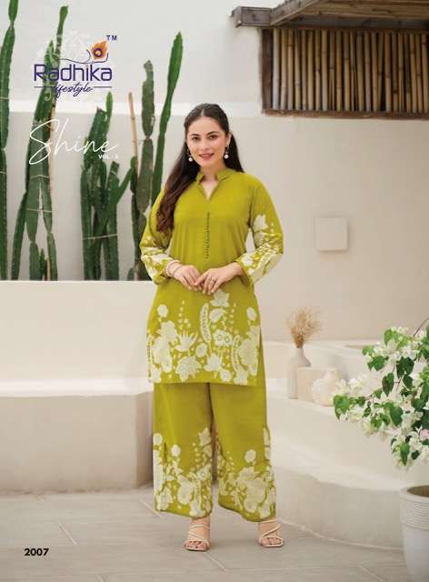 RADHIKA LIFESTYLE SHINE VOL 2 PURE COTTON CORD SET WHOLESALER 