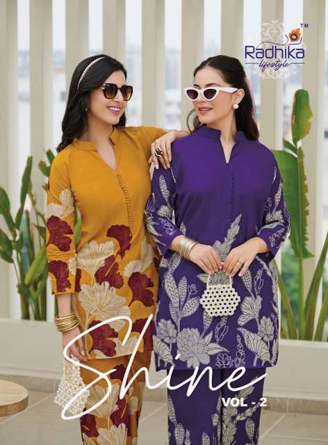 RADHIKA LIFESTYLE SHINE VOL 2 PURE COTTON CORD SET WHOLESALER 