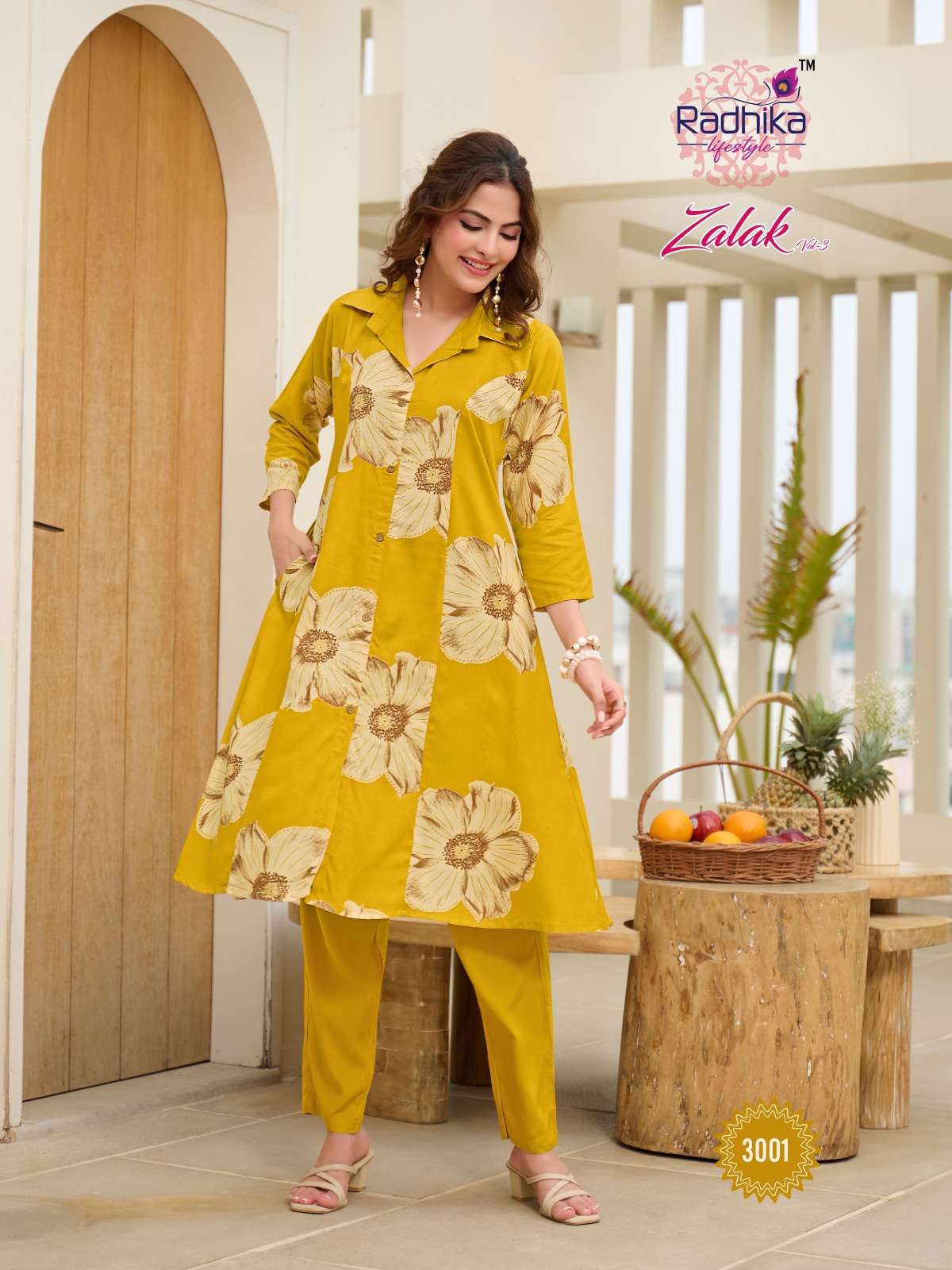 RADHIKA LIFESTYLE ZALAK VOL 3 RAYON CORD SET COLLECTION 