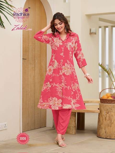 RADHIKA LIFESTYLE ZALAK VOL 3 RAYON CORD SET COLLECTION 