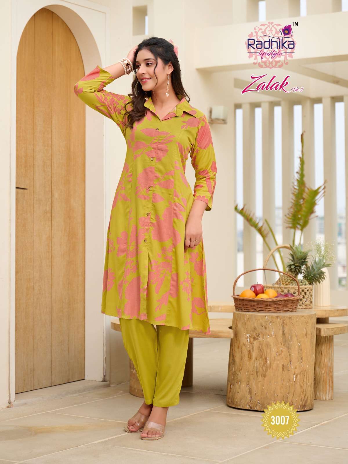 RADHIKA LIFESTYLE ZALAK VOL 3 RAYON CORD SET COLLECTION 