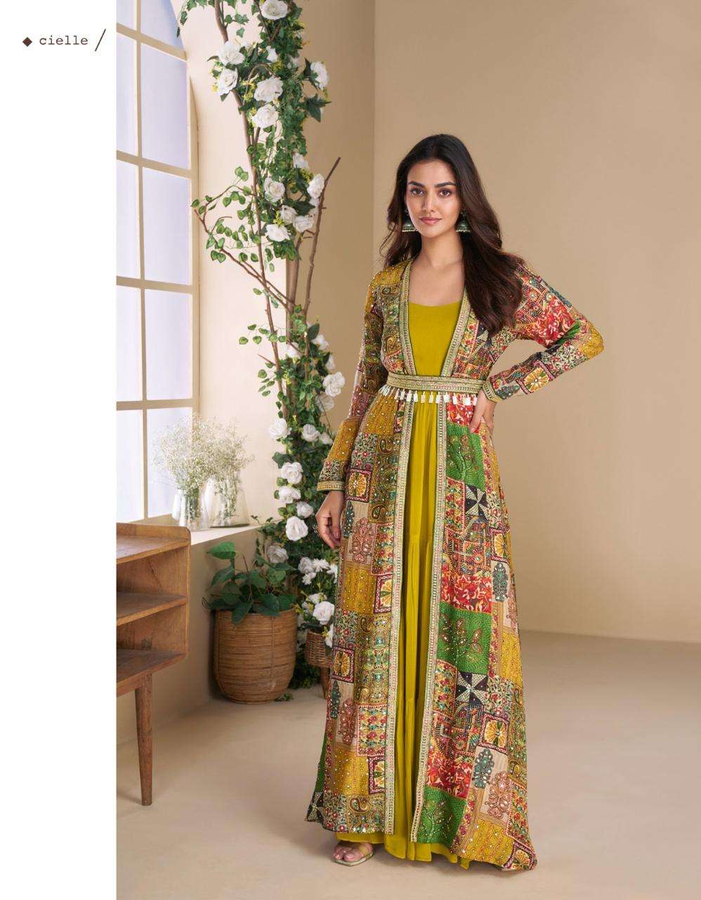 SAYURI DESIGNER JANVI FANCY GEORGETTE SUIT CATALOG WHOLESALER 