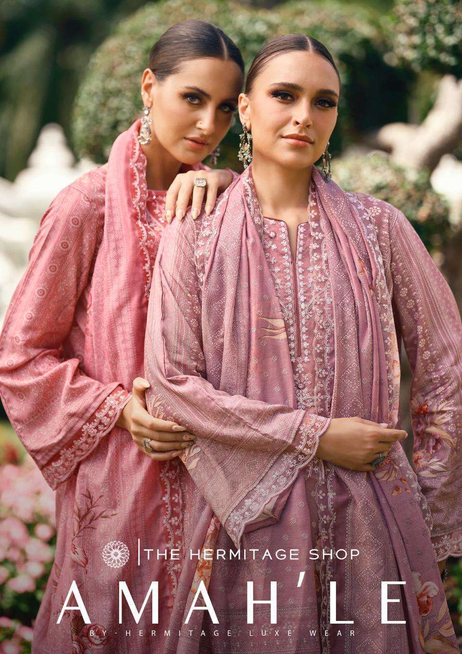 THE HERMITAGE SHOP AMAHLE FANCY LAWN SALWER KAMEEZ CATALOG SUPPLIER 