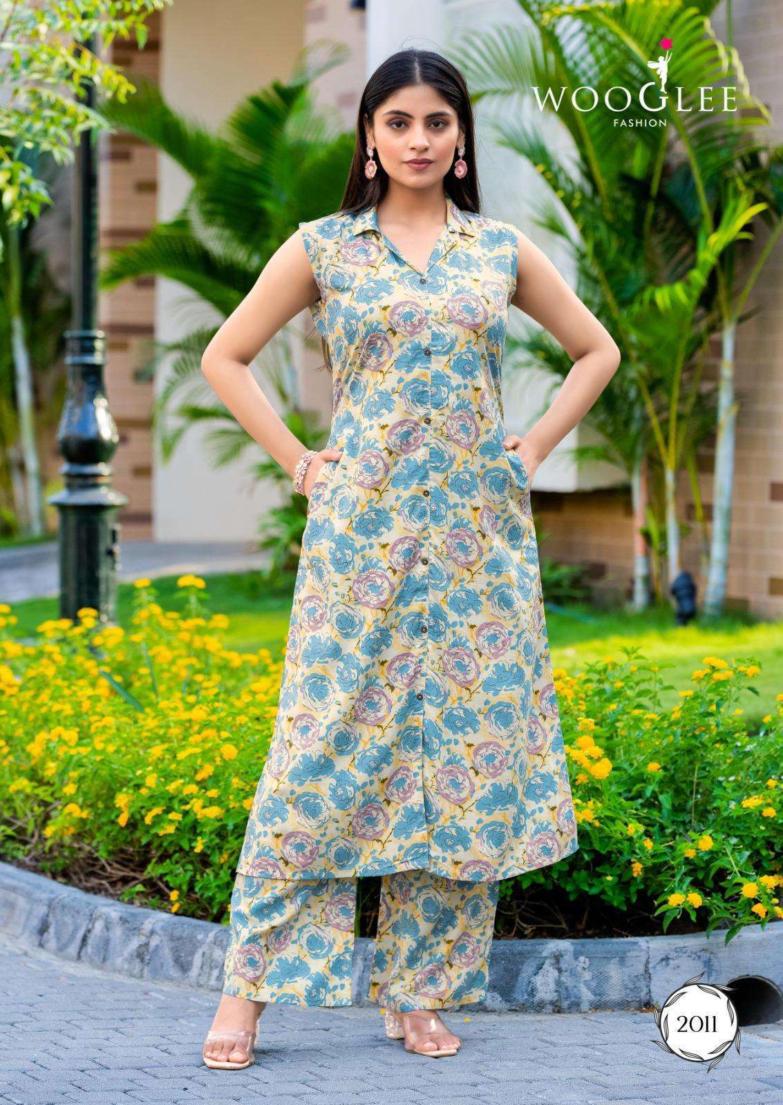 WOOGLEE SAMIKSHA VOL 2 PRINTED CASUAL CORD SET COLLECTION BEST RATE DEALER 