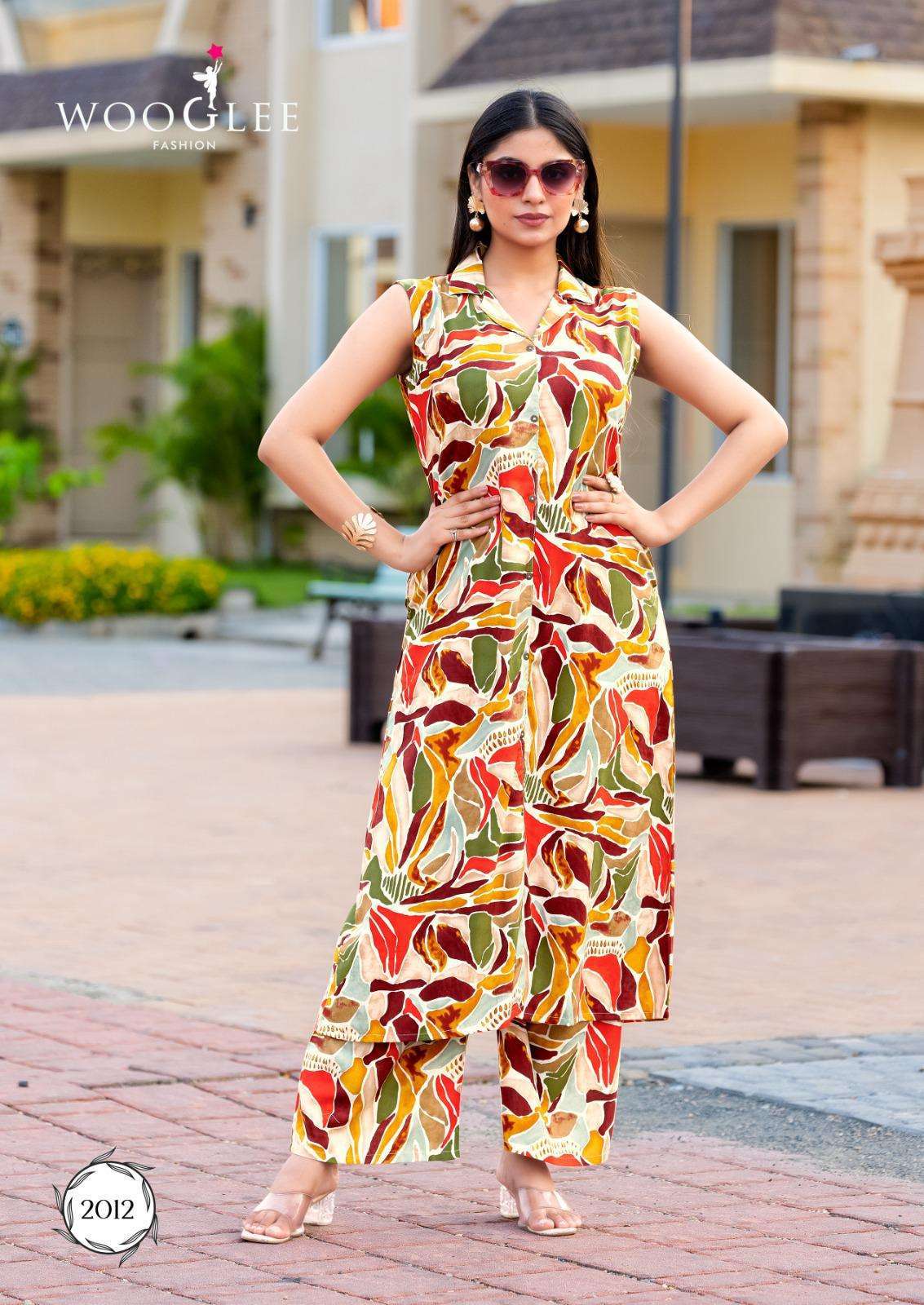 WOOGLEE SAMIKSHA VOL 2 PRINTED CASUAL CORD SET COLLECTION BEST RATE DEALER 