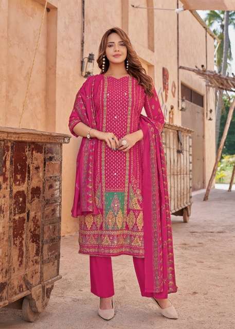 ALOK SUIT KAJAL EDITION 3 HAND WORK SUIT CATALOG WHOLESALER 