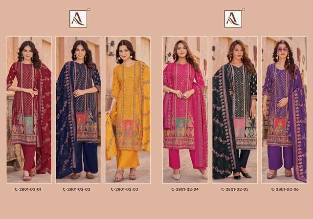 ALOK SUIT KAJAL EDITION 3 HAND WORK SUIT CATALOG WHOLESALER 