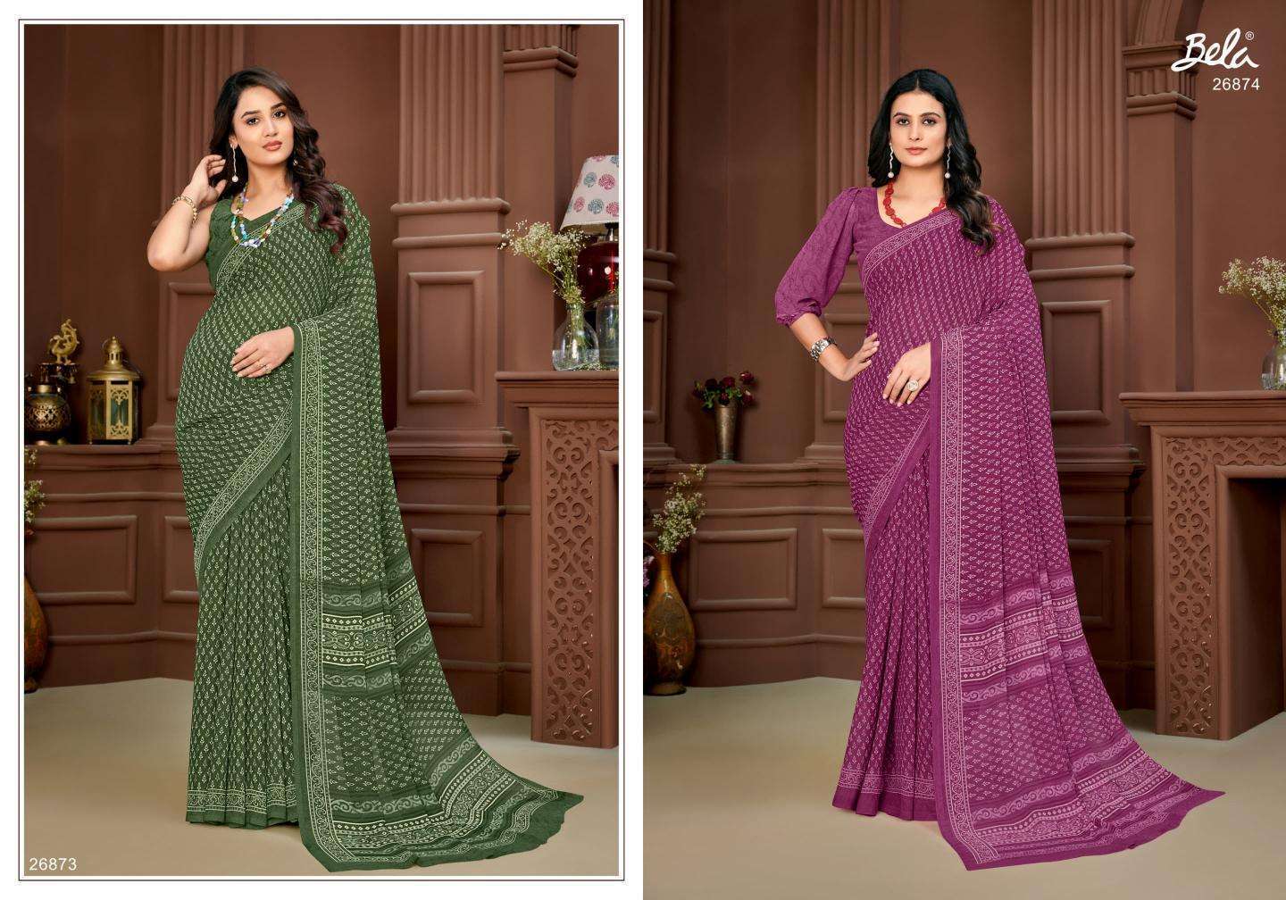 BELA STELLA VOL 18 GEORGETTE SAREE CATALOG WHOLESALER 2025