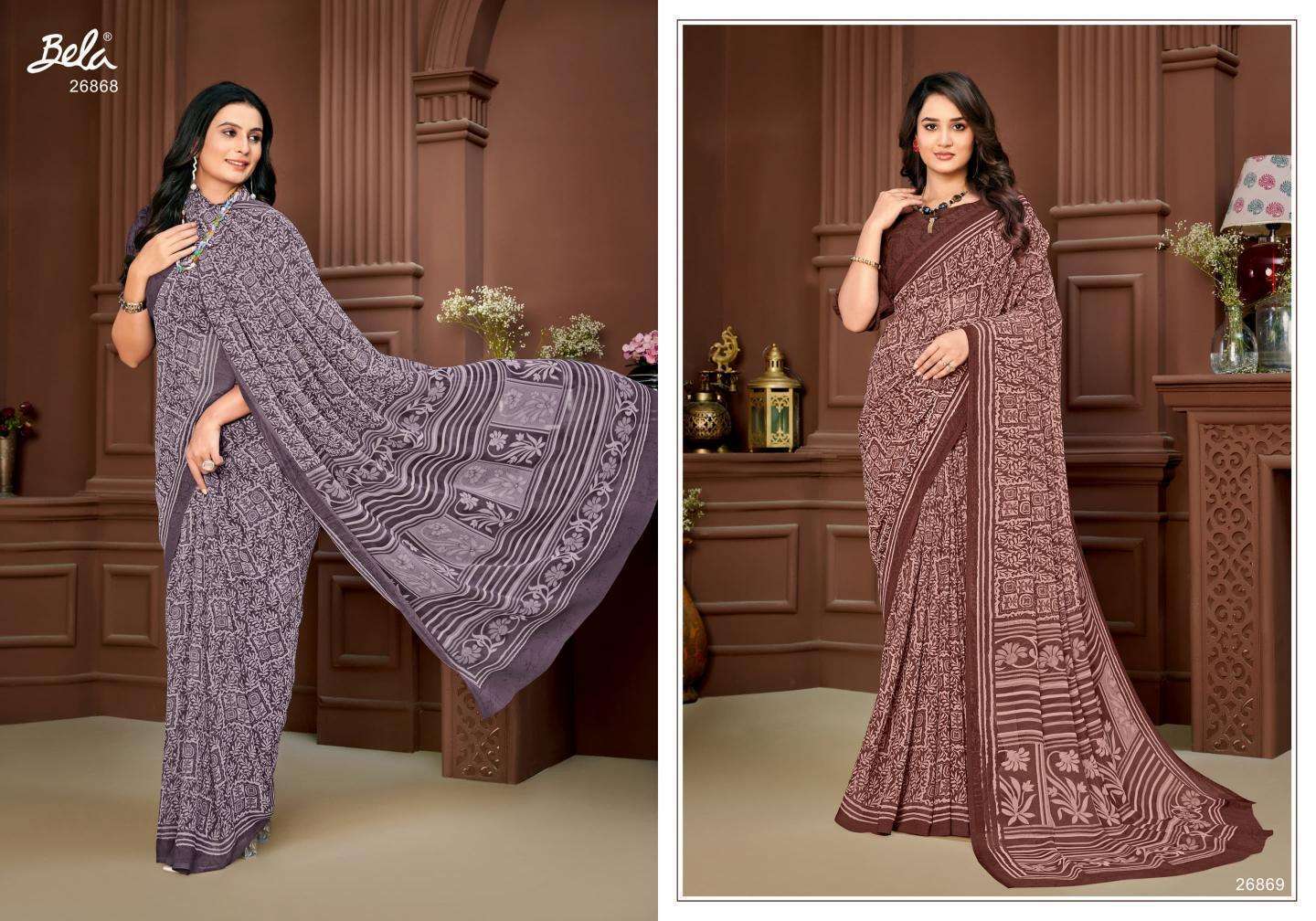 BELA STELLA VOL 18 GEORGETTE SAREE CATALOG WHOLESALER 2025