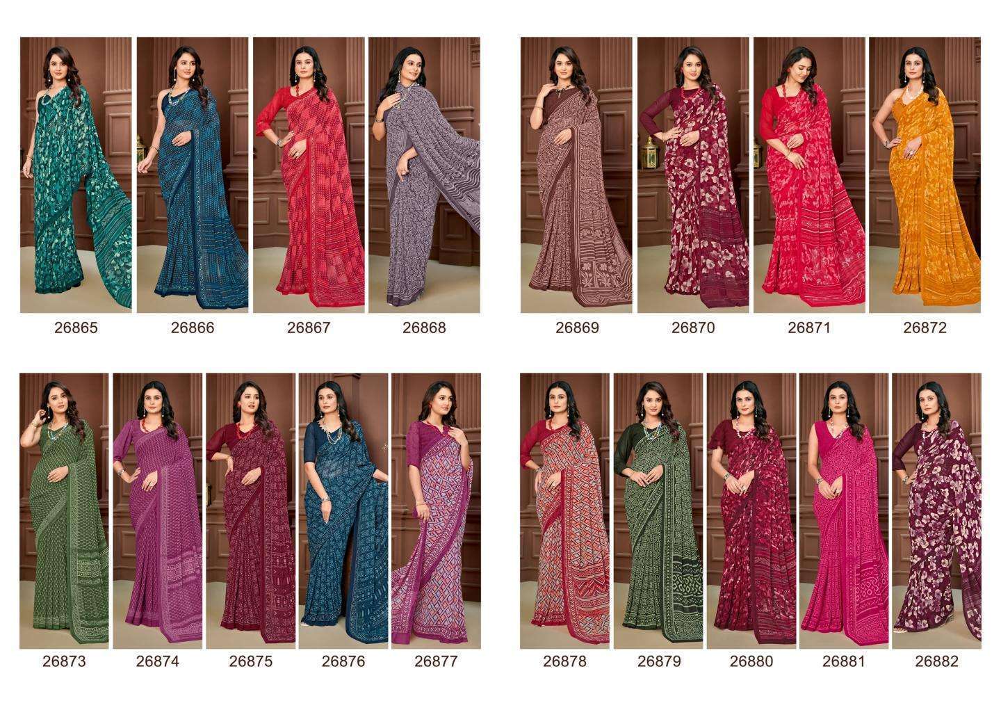 BELA STELLA VOL 18 GEORGETTE SAREE CATALOG WHOLESALER 2025