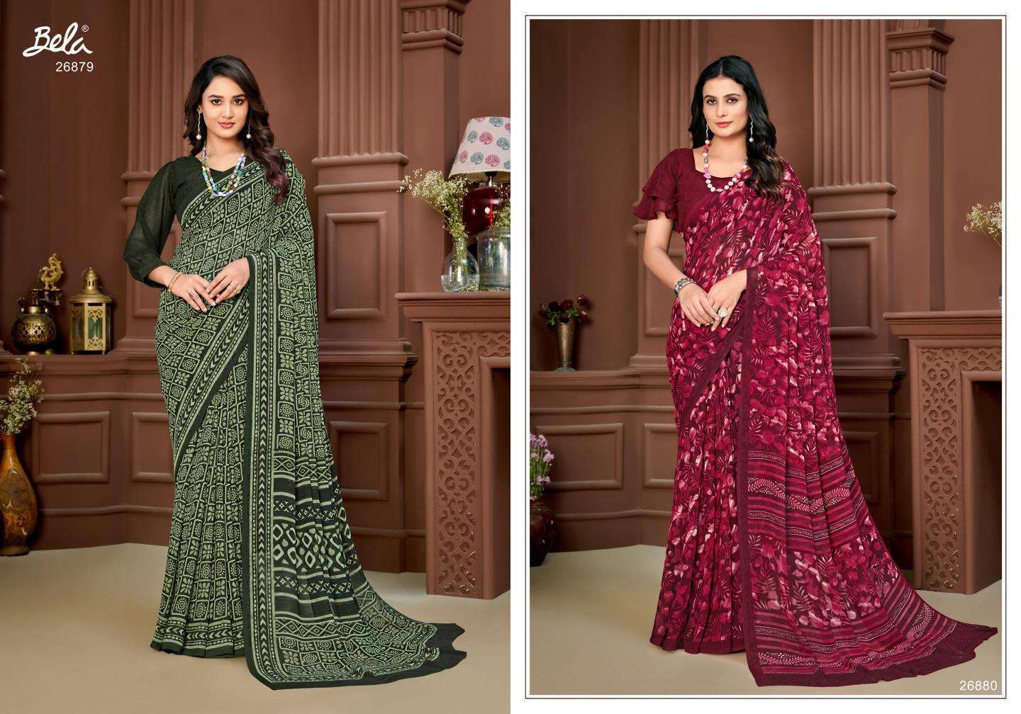 BELA STELLA VOL 18 GEORGETTE SAREE CATALOG WHOLESALER 2025