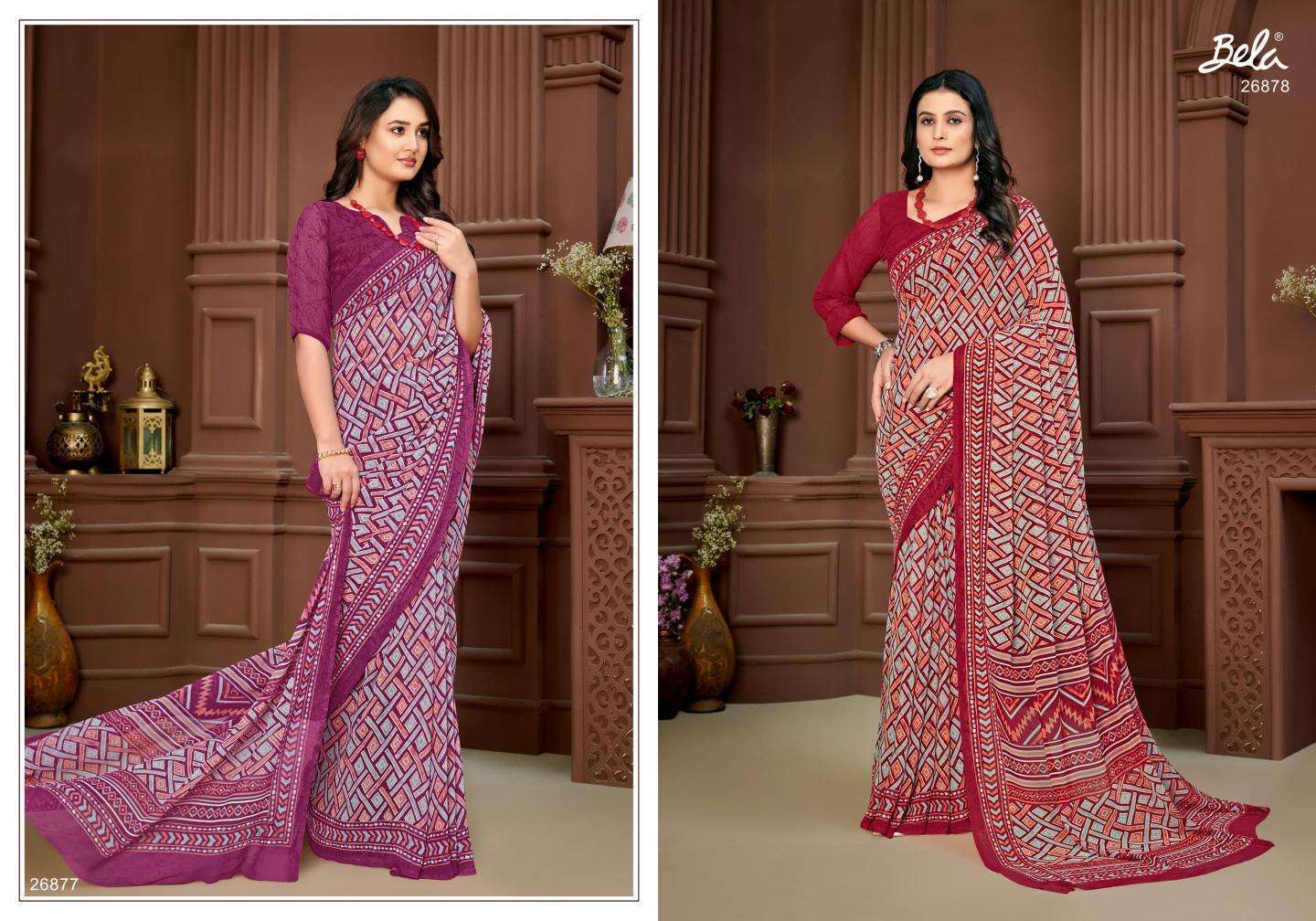 BELA STELLA VOL 18 GEORGETTE SAREE CATALOG WHOLESALER 2025