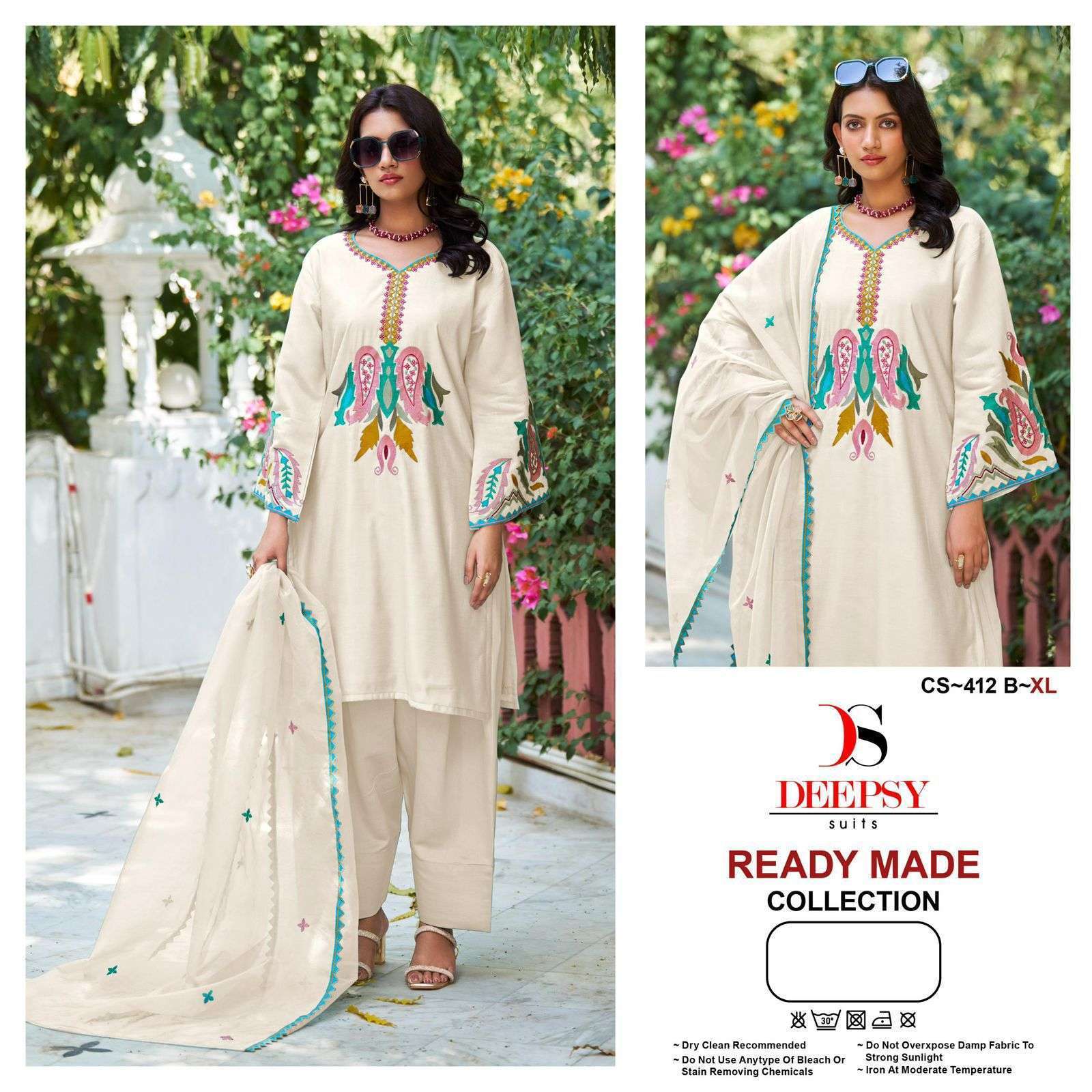 DEEPSY CS 412 COLORS VISCOSE SILK EMBROIDERY PAKISTANI SUIT WHOLESALER 