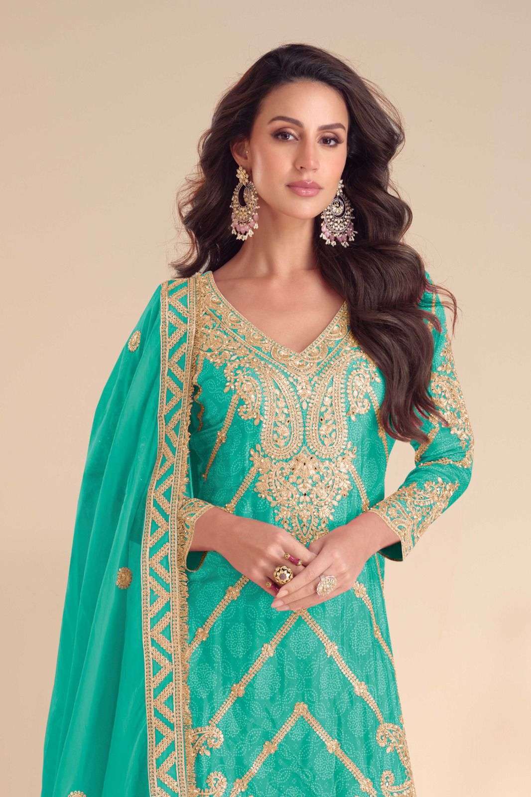 GULKAYRA DESIGNER RANGOLI 7578 COLORS GHARARA PARTYWEAR LADIES SUIT WHOLESALER 