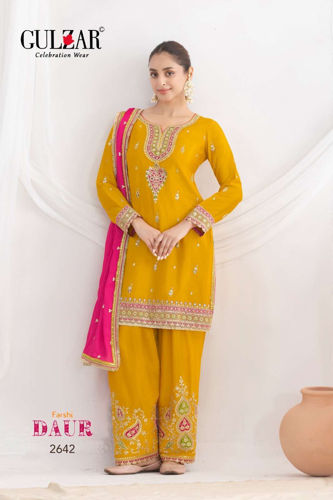 GULZAR DAUR PREMIUM CHINON PARTYWEAR CATALOG EXPORTER 