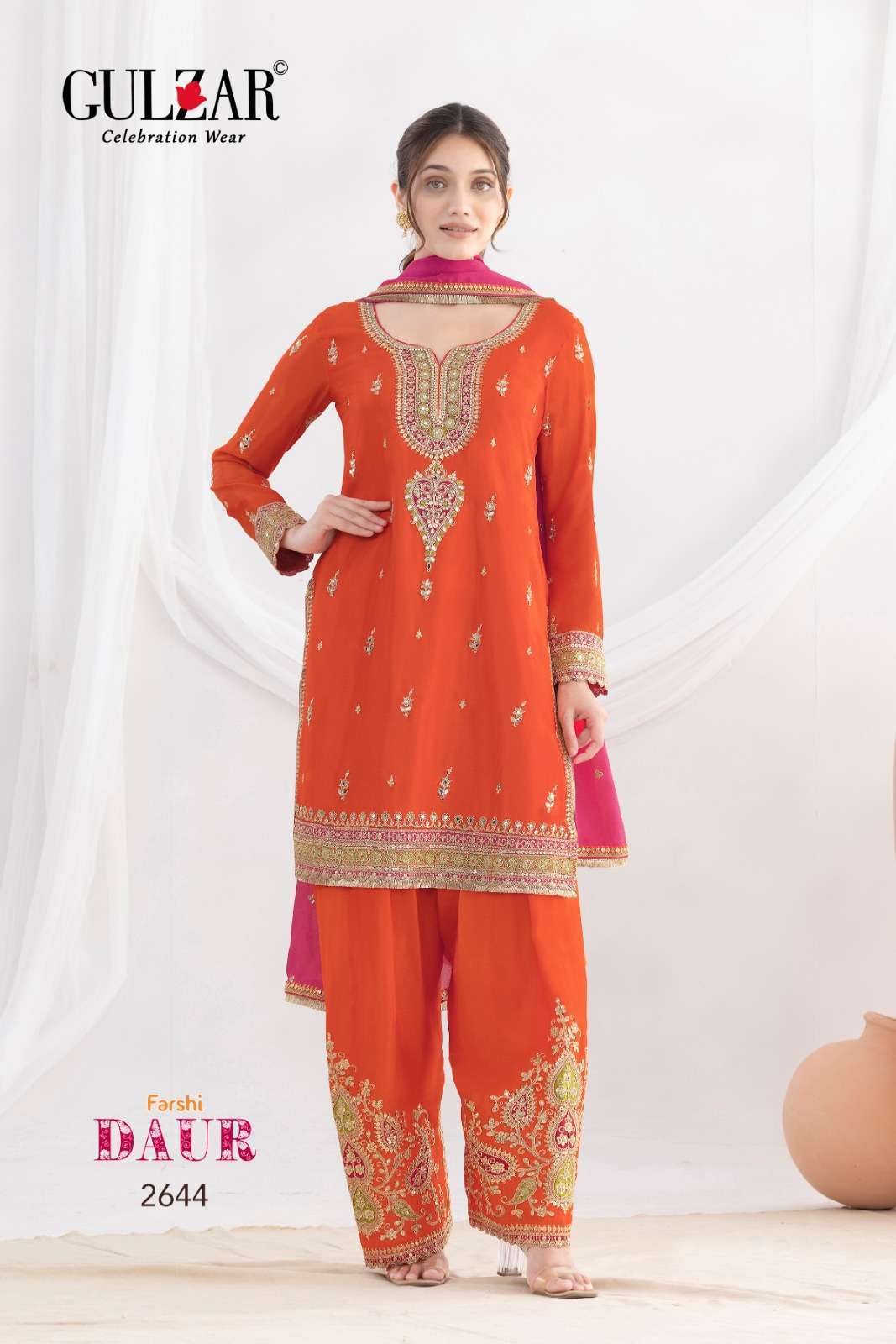 GULZAR DAUR PREMIUM CHINON PARTYWEAR CATALOG EXPORTER 