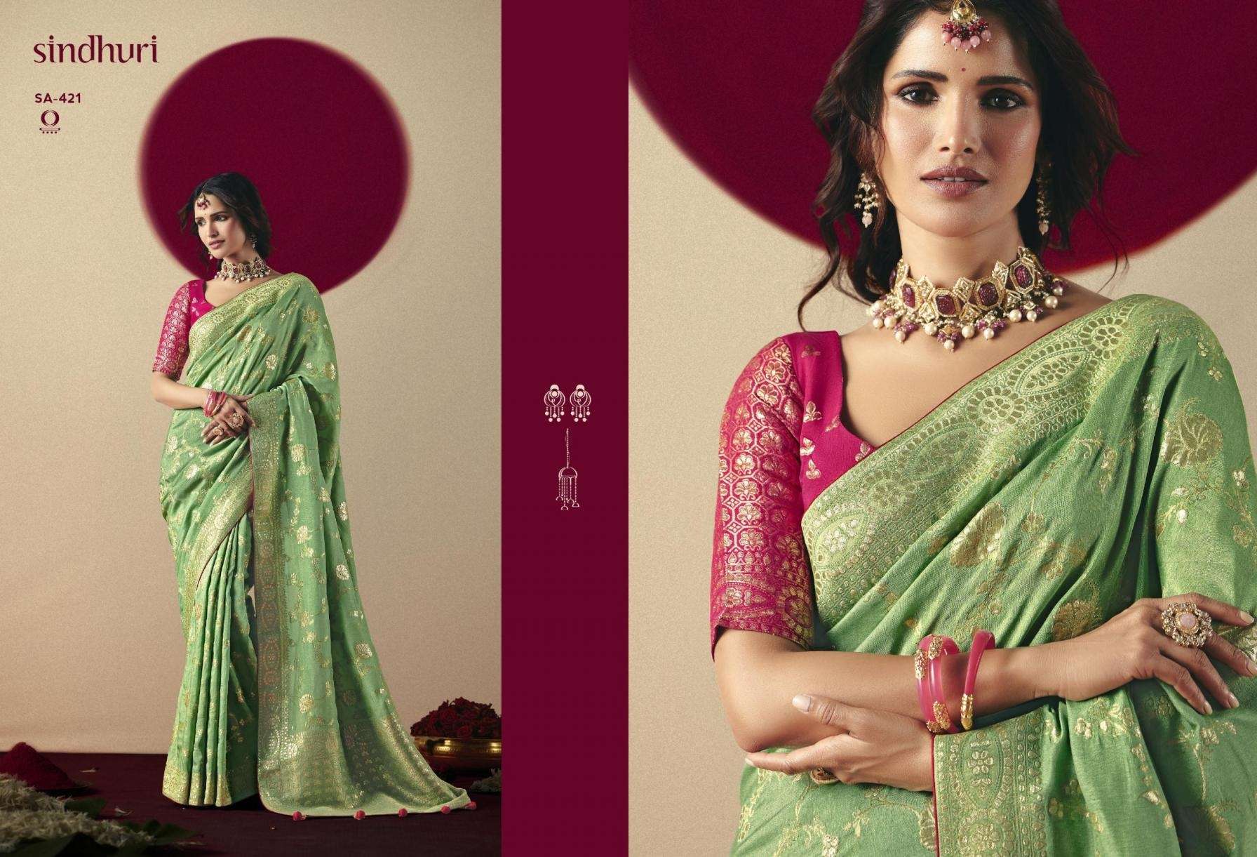 KIMORA DEVIKA SINDURI DESIGNER SAREE CATALOG EXPORTER 2025