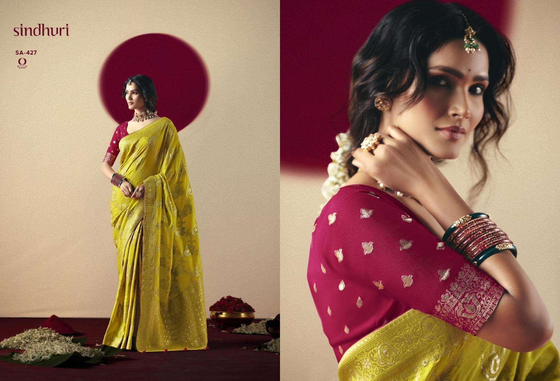 KIMORA DEVIKA SINDURI DESIGNER SAREE CATALOG EXPORTER 2025