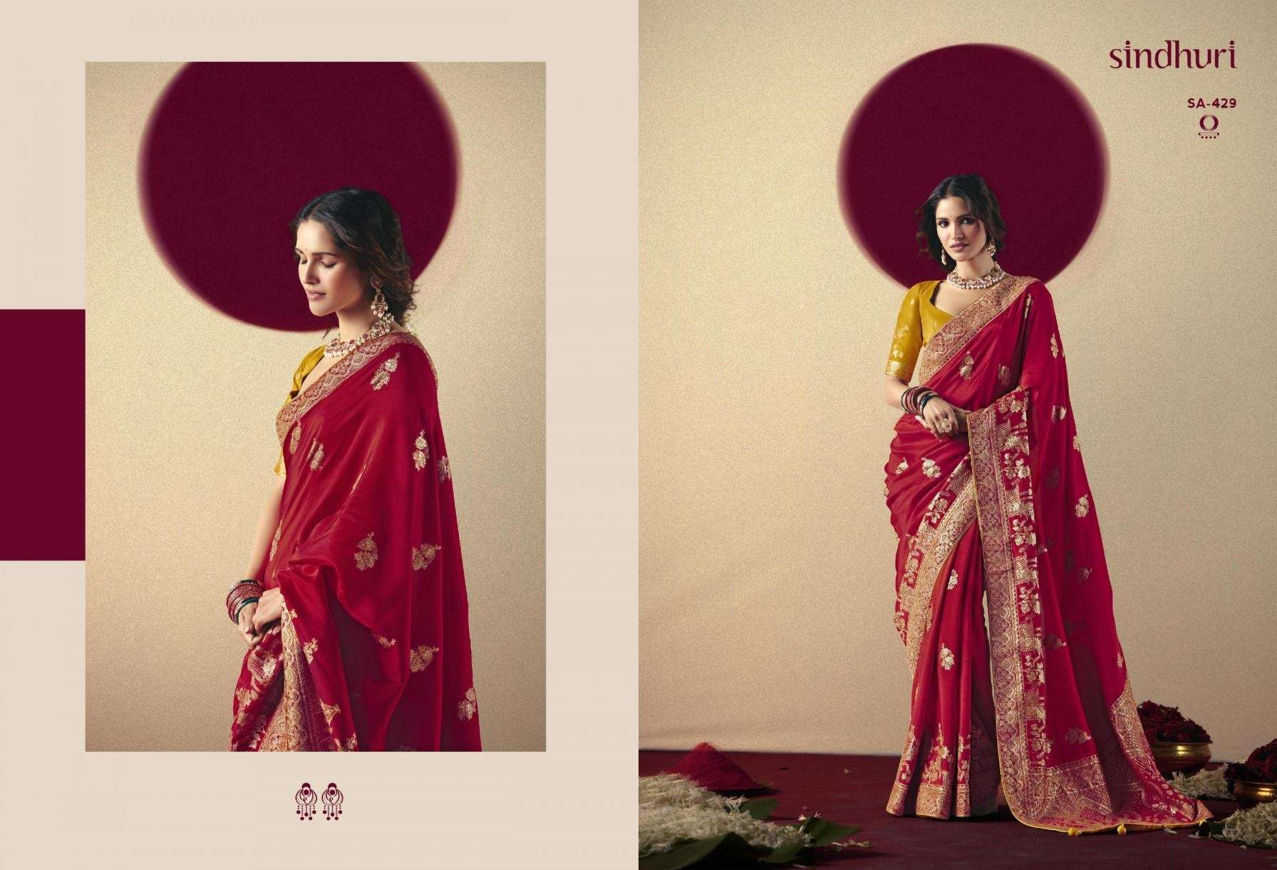 KIMORA DEVIKA SINDURI DESIGNER SAREE CATALOG EXPORTER 2025
