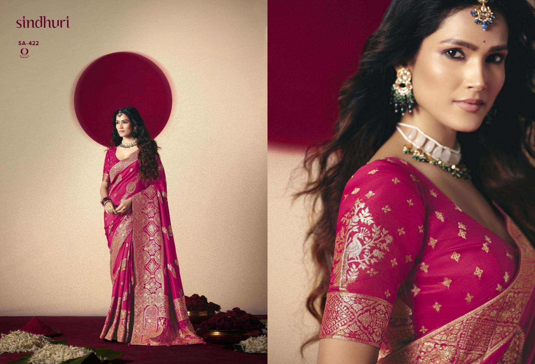 KIMORA DEVIKA SINDURI DESIGNER SAREE CATALOG EXPORTER 2025