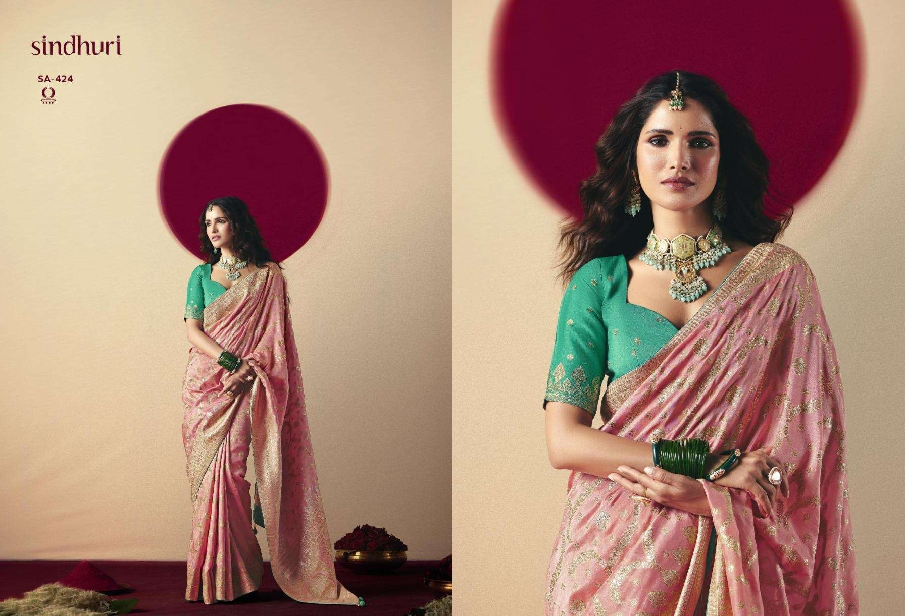 KIMORA DEVIKA SINDURI DESIGNER SAREE CATALOG EXPORTER 2025
