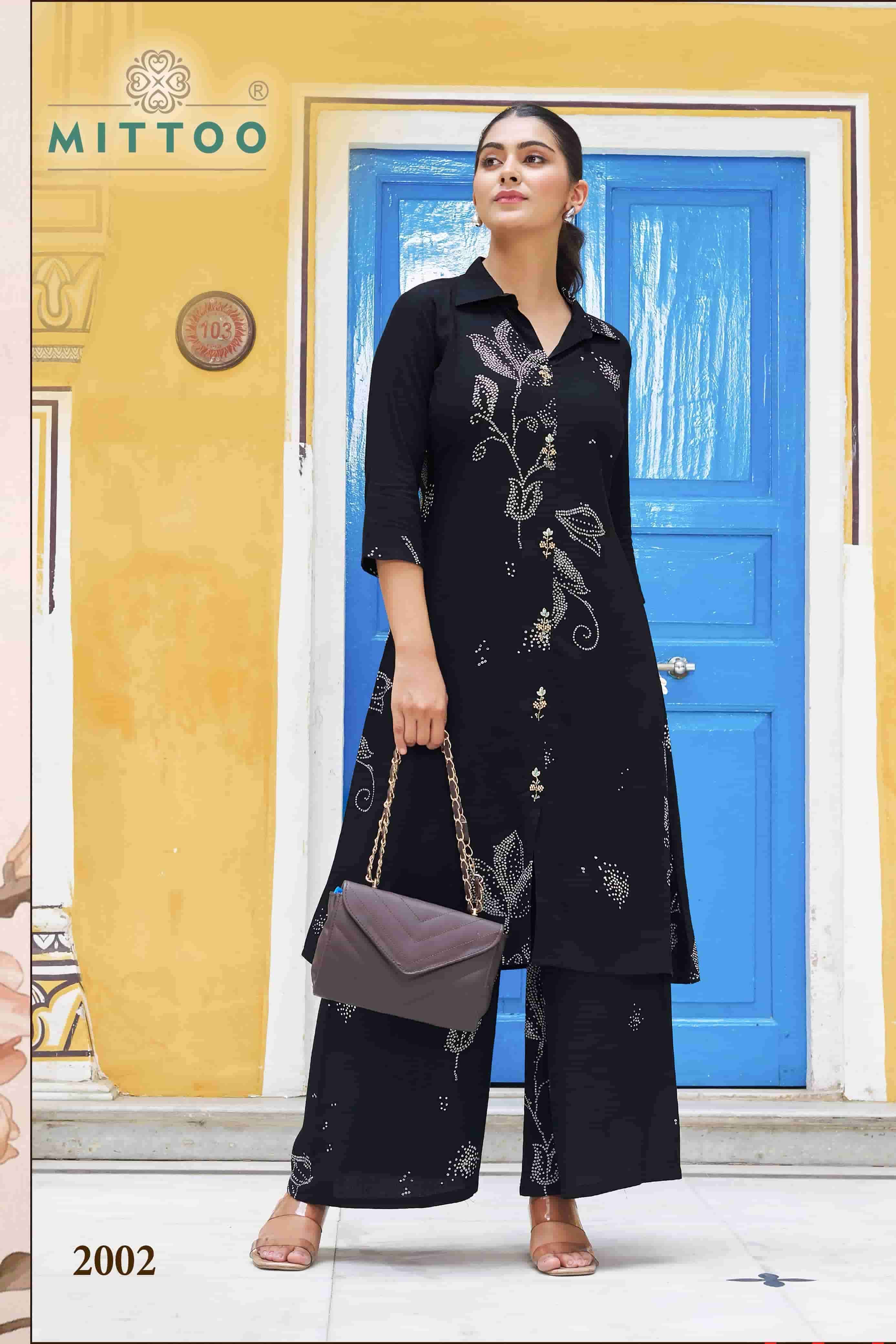 MITTOO INDRANI RAYON PRINTED CORD SET WHOLESALER 2025