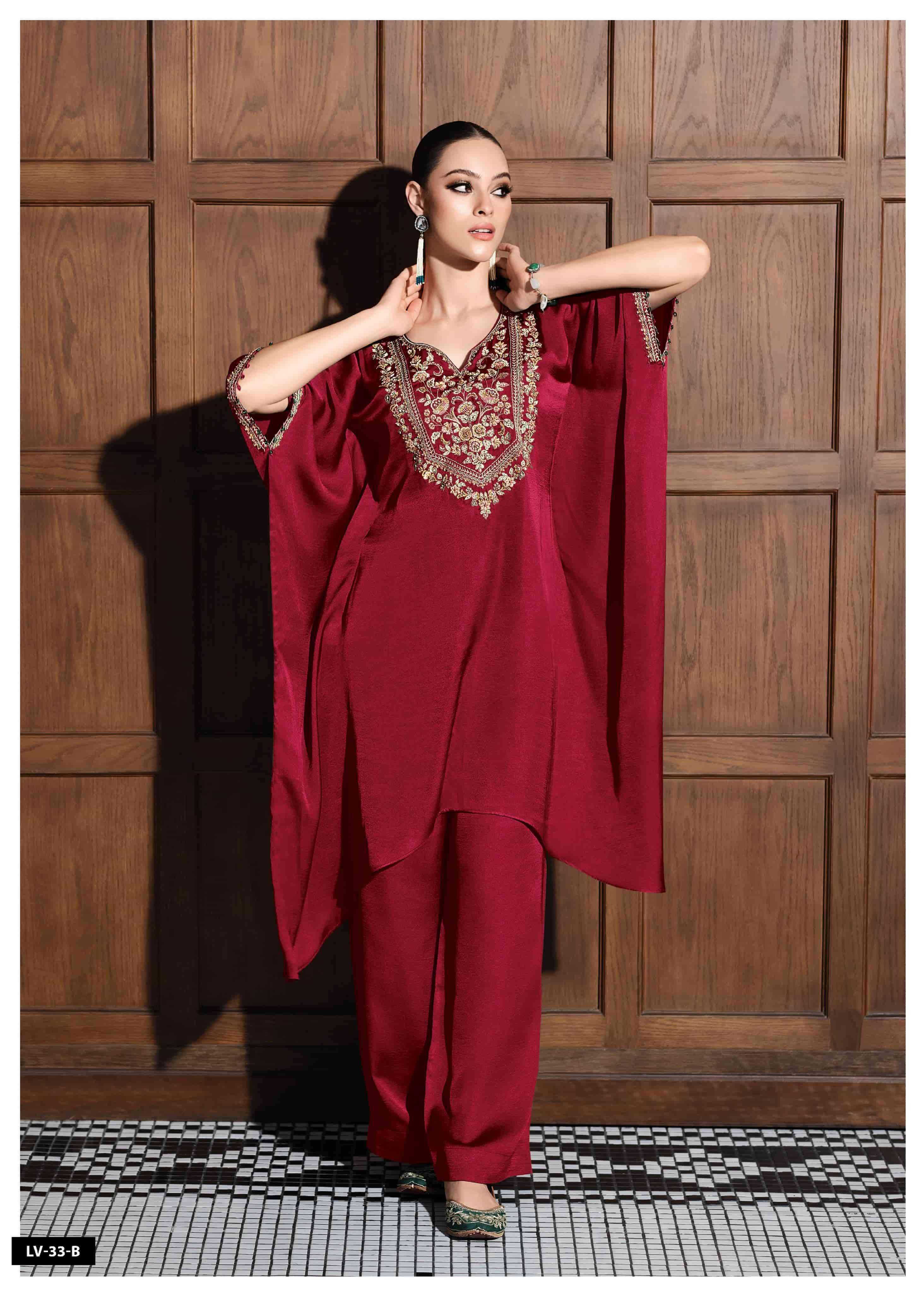 VARSHA LV 33 DESIGNER KARTAN CORD SET WHOLESALER 2025