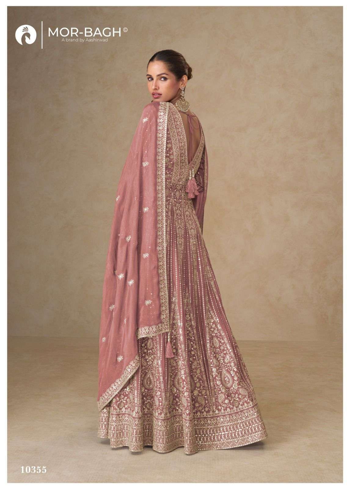 AASHIRWAD MOR BAGH JANKI 10353 TO 10356 DESIGNER INDO WESTERN DRESS CATALOG WHOLESALER 