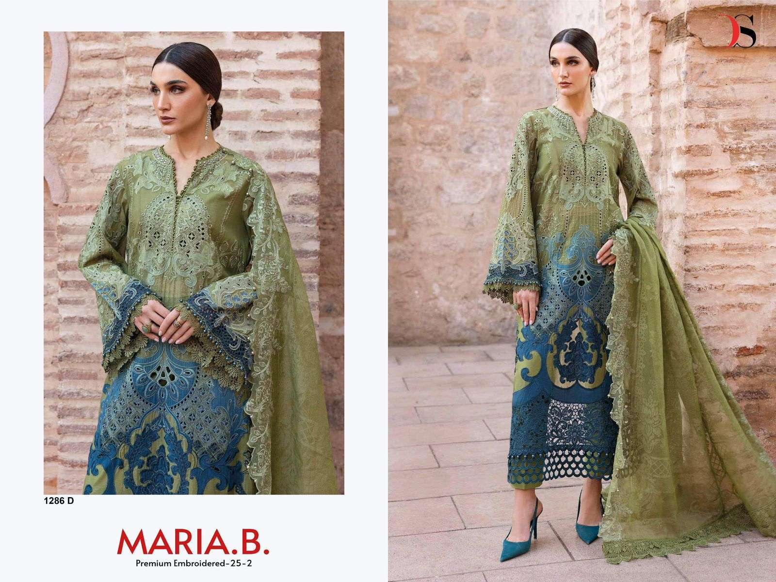 DEEPSY MARIA B PREMIUM EMBROIDERY 25 2 1286 COLORS PAKISTANI COLORS SUIT WHOLESALER 