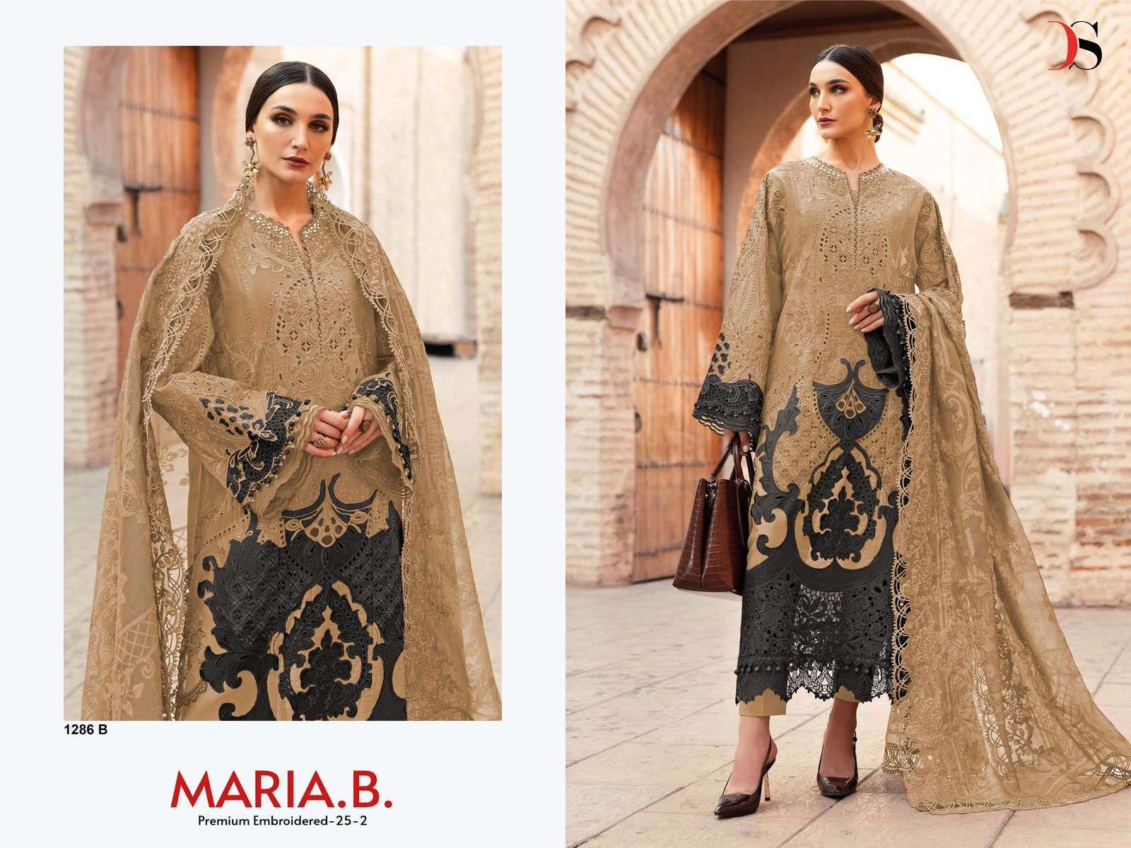 DEEPSY MARIA B PREMIUM EMBROIDERY 25 2 1286 COLORS PAKISTANI COLORS SUIT WHOLESALER 